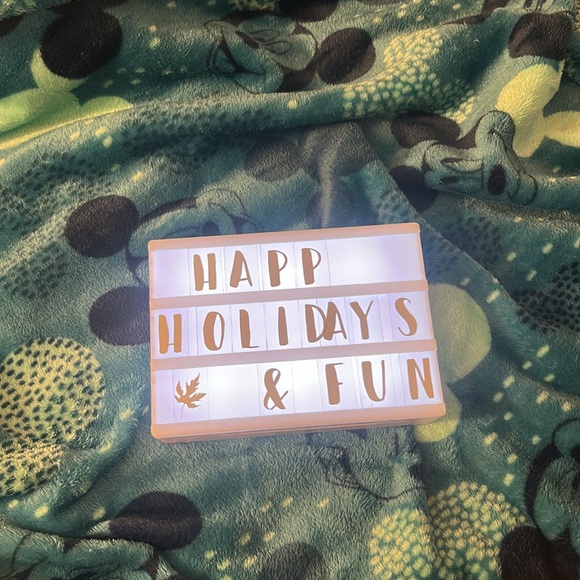 Lightbox with Gold Letters - Picture 2 of 3